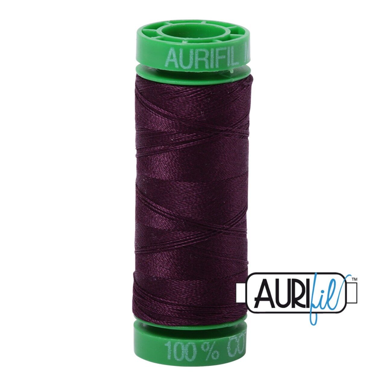Very Dark Eggplant (1240) | 40wt Small Spool (150M / 164Y) | Aurifil Thread